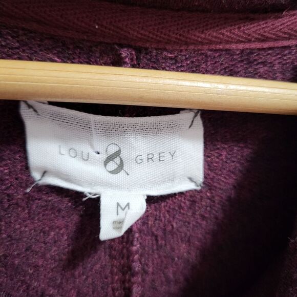Lou & Grey Burgundy Cowlneck Soft Sweater Dress Size Medium - Picture 5 of 7